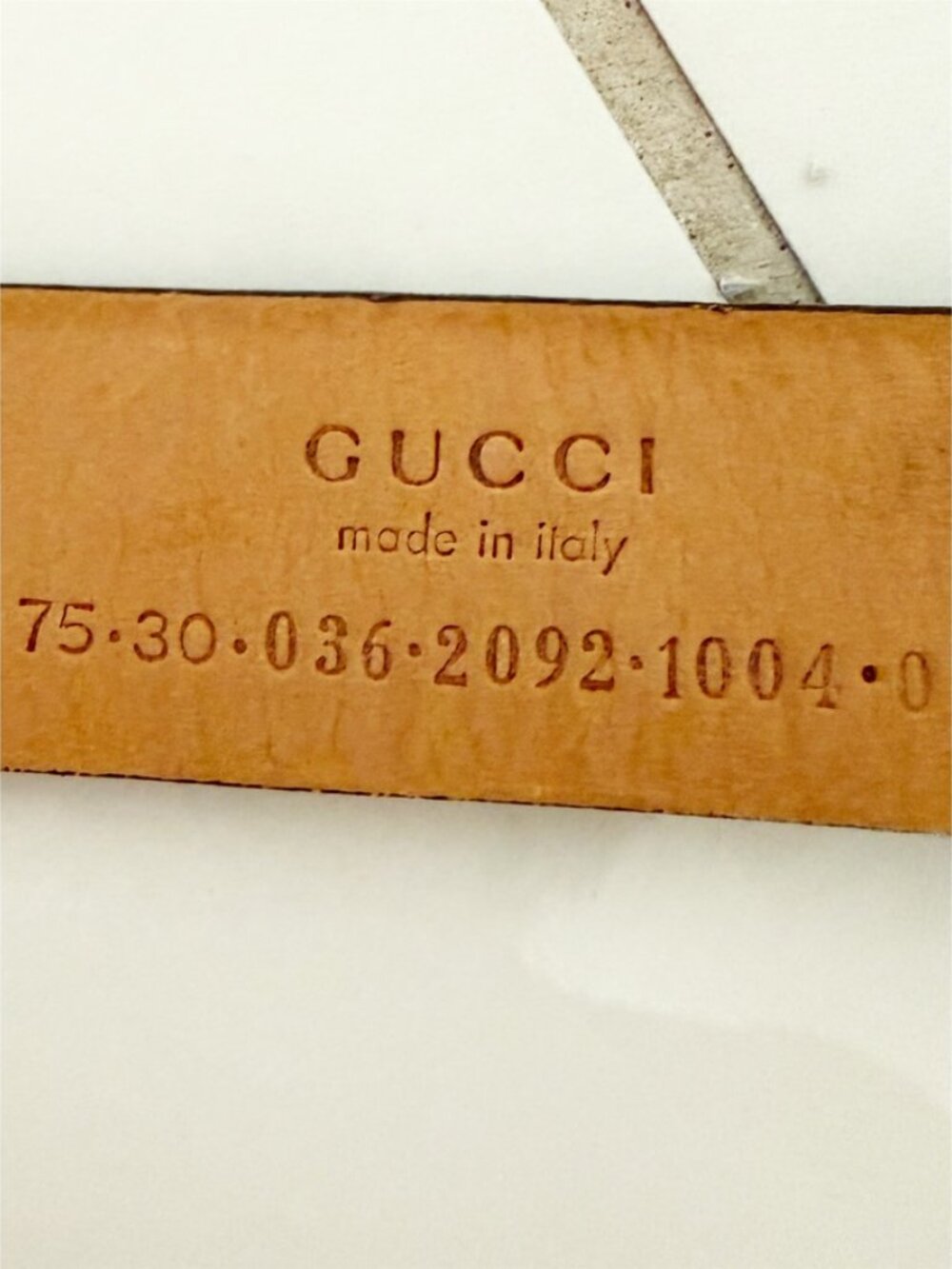 Gucci Leather Black Belt Gold Buckle Classic S - Picture 4 of 6